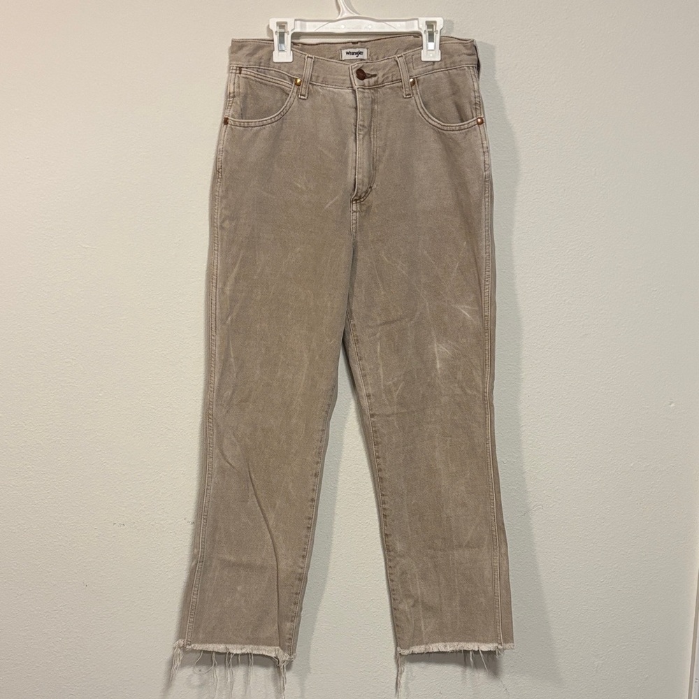 Wrangler 603 Tan High-Rise Jeans